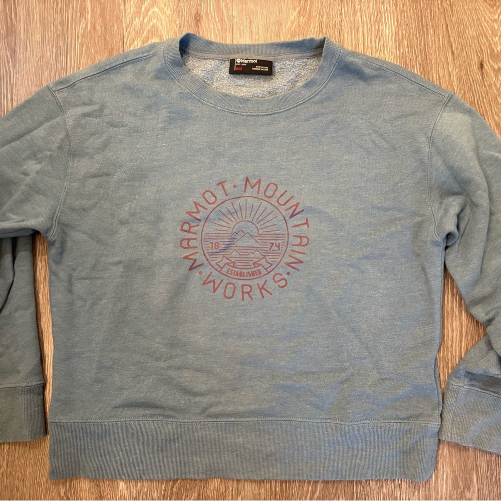 Women’s Marmot Slate Blue Crewneck Sweater